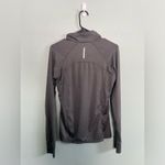 Reebok  Grey Athletic Quarter Zip Workout Long Sleeve Tee SZ S Photo 4