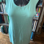 Eileen Fisher  green sleeveless sustainable mini dress Photo 0