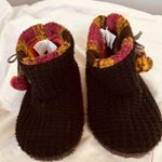 Cuddl Duds Cozy Multicolor Knit Slippers Photo 0