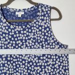 J. Jill Blue Daisy Floral Print Sleeveless Dress Size Medium Photo 7