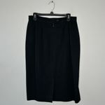 Burberry Vintage Black Wool Pencil Skirt Womens Size 14 Professional Career Work Photo 3