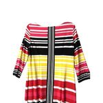 London Times  Sheath Dress 12 Vibrant Stripes Geometric Bold Career Modern Chic Photo 13