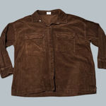 Cotton On corduroy Brown Jacket womens large button up collared pockets Photo 0