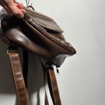 Rosetti Distressed Brown Faux Leather Mini Backpack Purse Bag VTG Retro 90s Grunge SEE Photo 4