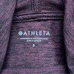 Athleta  Burgundy Draped Cowl Neck Activewear Athleisure Hoodie Jacket Small Photo 4