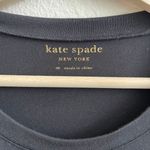 Kate Spade Black Broome Street Soiree Polka Dot Mixed Media Ruffle Hem Top Photo 7