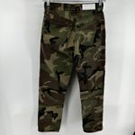 RE/DONE  70s Stove Pipe Jeans Camouflage Denim High Rise Slim Straight Green 24 Photo 6