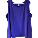 Catherines  Tank Top Cami Purple SZ 3X Cottage Core Boho Liquid Knit Minimalist Photo 0