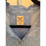 Faded Glory  Womens Size L (12-14) Light Blue with White Anchor Sleeveless Top Photo 1