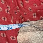 Urban Outfitters  Womens Argyle Diamond V-Neck High Low Hem Blouse Rust Medium‎ Photo 8