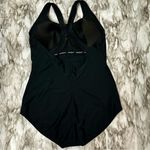 Speedo  Black Plus Size One Piece Athletic Racer Back Swimsuit Bra Cups Classic Photo 1