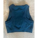 Alphalete  Teal Blue Sleeveless Athletic Cropped Tank Top‎ Photo 1