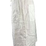 Mark’s & Spencer White Linen Blend Drawstring Waist Straight Pencil Skirt Sz 10 Photo 1