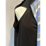 RB Collection Tank Dress with Attached Shawl SZ XL Black and Blue Stripes Photo 2