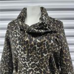 Fashion to figure  Womens Coat Size 0(XL) Leopard Belted Wrap Jacket Animal Print Photo 6