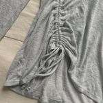 Y2K light blue long sleeve shirt with ruched detail Size small Photo 2