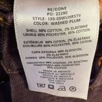 RE/DONE ReDone‎ Women 25 70s Ultra High Rise Stove Pipe Jeans Pants Washed Plum Purple Photo 10