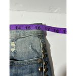 Rock & Republic  Bumpershoot Denim Shorts Size 8 Distressed Studded Frayed Hem Photo 9