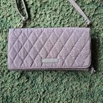 Vera Bradley Gray Crossbody Wallet Photo 1