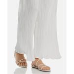 AQUA  White‎ Pleated Wide Leg Palazzo Pants Womens XL Extra Large Flowy Photo 4