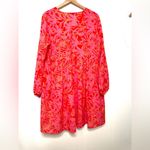 Fancyinn Pink & Red Floral Flowy Dress Photo 1