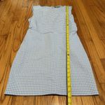 Rachel Comey  Siega Blue Checked Sheath Dress Size Large Photo 6