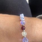 MAGIC Letter Bracelet Purple & Lavender & Frosted Clear Cubes Photo 3