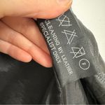 Vintage Black Leather Patchwork Trench Coat Womens M Goth No Belt Damaged Size M Photo 2