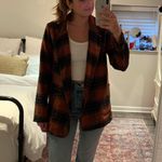 FAVLUX Plaid Button Front Oversize Blazer Photo 0