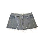 superdown - Thalia Pleated Denim Mini Skirt in Blue Photo 2