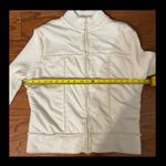 Cato off white sweater jacket with Sherpa fleece inside. Size large Photo 10