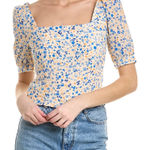 FARMERS DAUGHTER The One That Got Away‎ Top Blue Size XS Photo 0