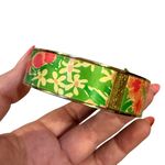 Lilly Pulitzer Photodome Bangle Bracelet Green Everything Nice Tulip Floral NWT Photo 5