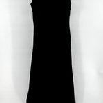 James Perse  Long Flared Tank Dress Maxi Round Neck Lined Cotton Flowy Black 1 S Photo 4