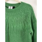 Talbots  Kelly Green Wool Blend Fair Isle Pullover Knit Sweater Size Small Petite Photo 2