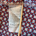 Banana Republic  Shirt Dress Sz 8 Geo Print Belted Button Front 3/4 Sleeve Career Photo 3