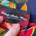Tropical Island Aloha Wear size Med. made in Hawaii maxi. Beach , cruise , vacat Blue Photo 2