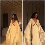 Cult Gaia 100% silk Shaine Gown in Quartz NEW Photo 10