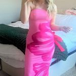 Floral Maxi Dress Pink Photo 2