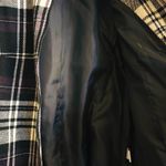 Dress Barn Vintage Womens XL Black & White Plaid Tweed Zippered Wool Blend Jacket Photo 7
