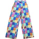 A New Story Flowy Pants SZ XS Abstract Watercolor Sustainable Original Prints Photo 0