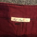 Burgundy Denim skirt White Size L Photo 2