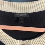 Talbots  Black and Cream Sequin Cardigan | Size 2X Photo 6