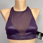 Victoria's Secret New NWT Victoria Sport Bra Size Medium Body-Wick Purple Sheer Unlined Wireless Photo 0