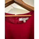Kasper Red Sheath Dress Size 6P Iconic Stretch Crepe Classic Workwear Midi Dress Photo 3