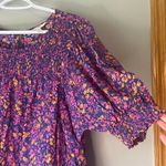 Terra & Sky  Blue / Purple / Pink Blouse 1/2 Sleeve Size 2X Photo 8
