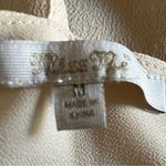Miss Me  medium cream colored layered beaded strappy cropped tank top Photo 10