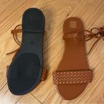 SheIn Strappy Flat Sandals, Khaki/Camel, Size 7.5 (38), NWOT Photo 8