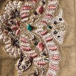 Telluride Clothing Company beaded/embroidered mandarin collar jacket 4 Tan Photo 4