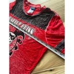 Batman Harley Quinn Women’s Red Black Long Sleeve Shirt Sz M Size M Photo 3